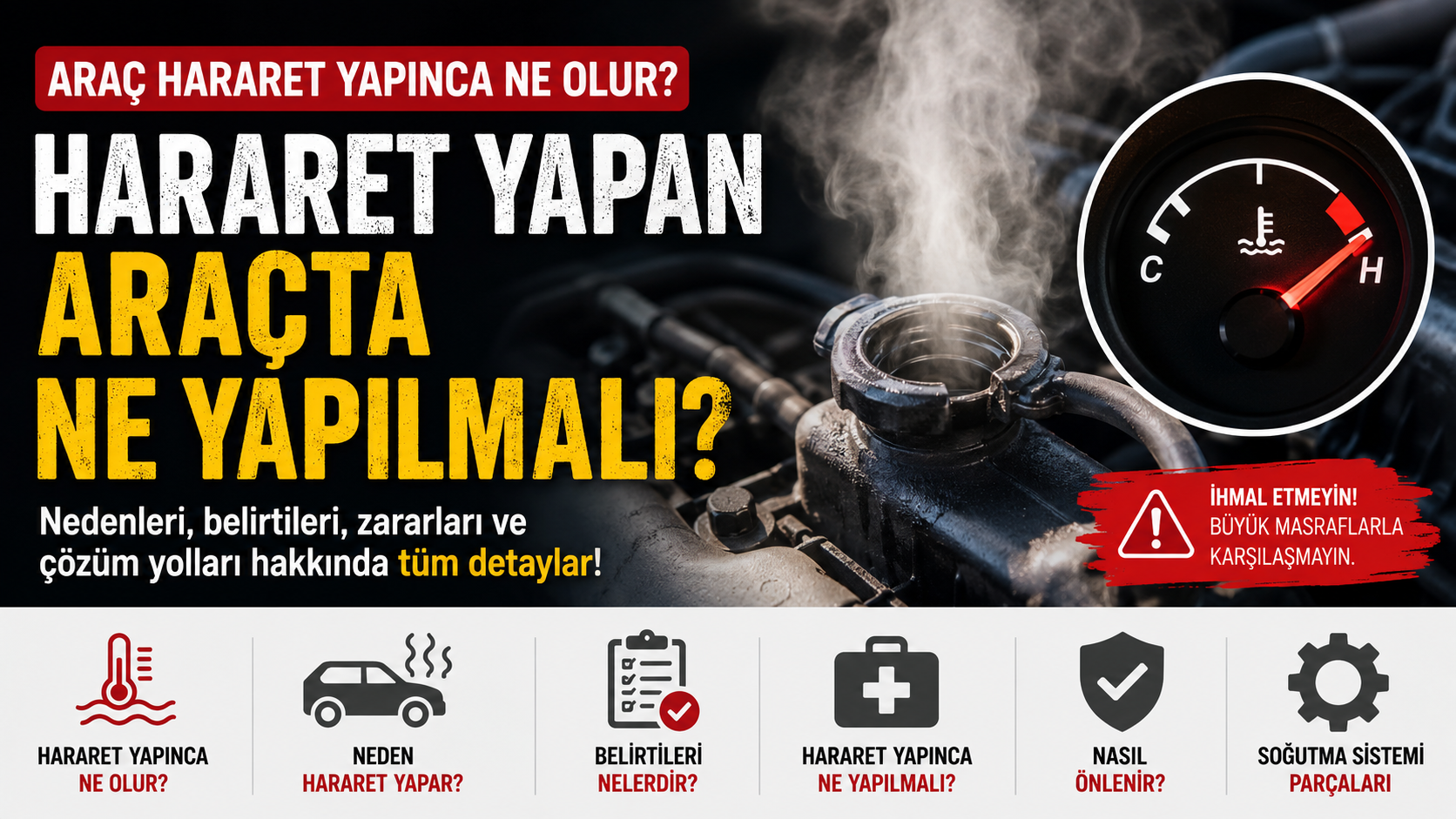 Araç Hararet Yapınca Ne Olur? Hararet Yapan Araçta Ne Yapılmalı?