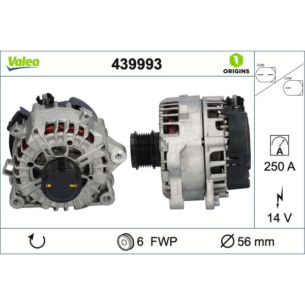 FORD S-MAX ŞARJ DİNAMOSU 12V 250 AMPER LIN UÇLU