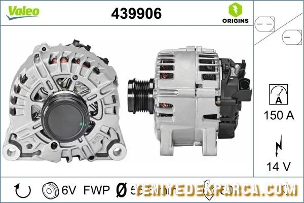 FORD FIESTA ŞARJ DİNAMOSU 12V 150 AMPER